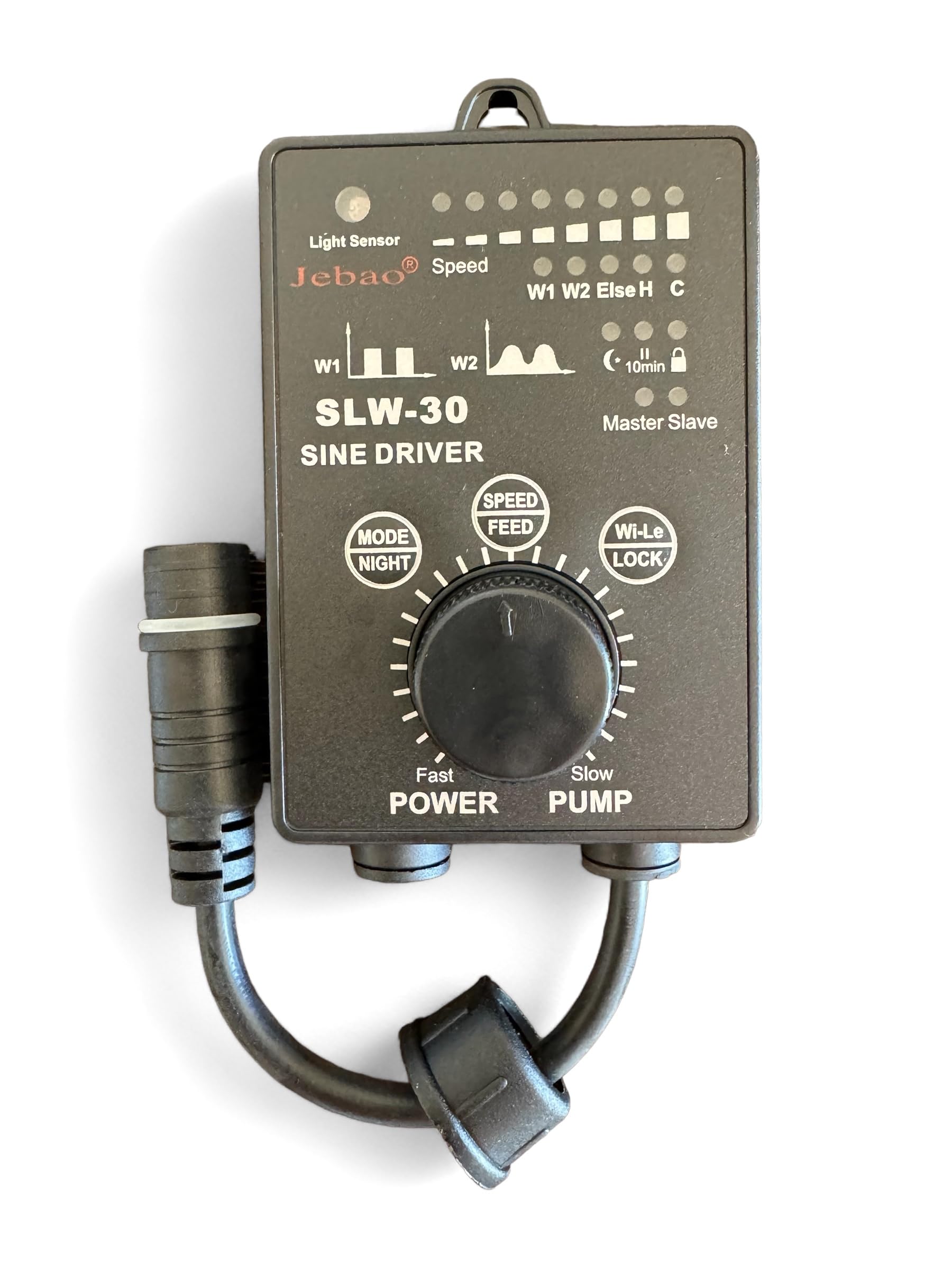 JEBAO SLW-30 Bomba de Circulación para Acuario 13000 L/H, Wave Maker Potente y Silencioso con Controlador, Ideal para Acuario Marino y Reef