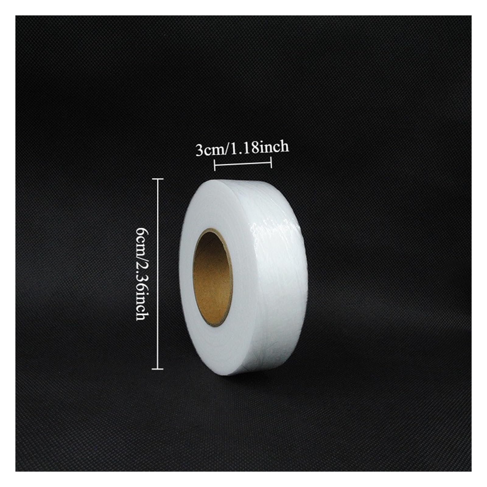 Nastro per orli dei pantaloni Nastro for orlo senza stiratura for pantaloni, tessuto a rete bianco con adesivo, for sartoria fai-da-te, tende, accessori for cucire(3 Rolls)