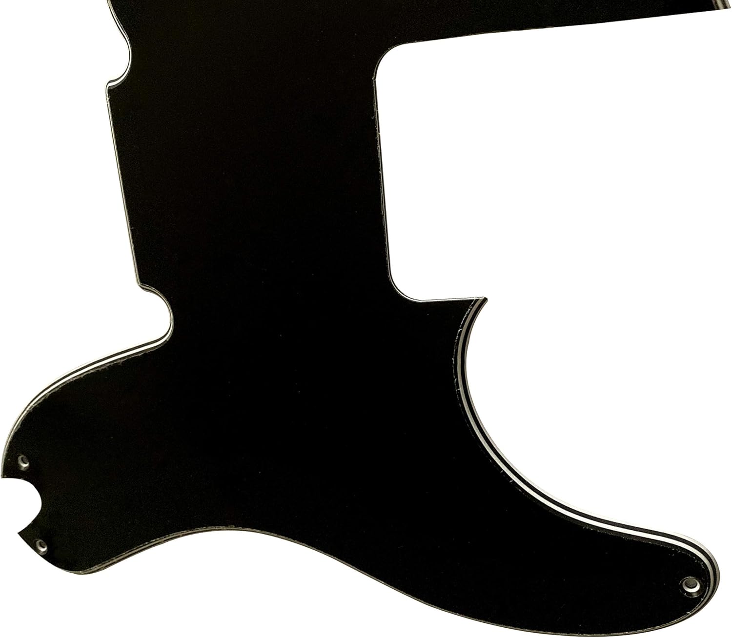 Guitar Parts For Fender Telecaster Precision Bass Style Guitar Pickguard (4 Ply Black)