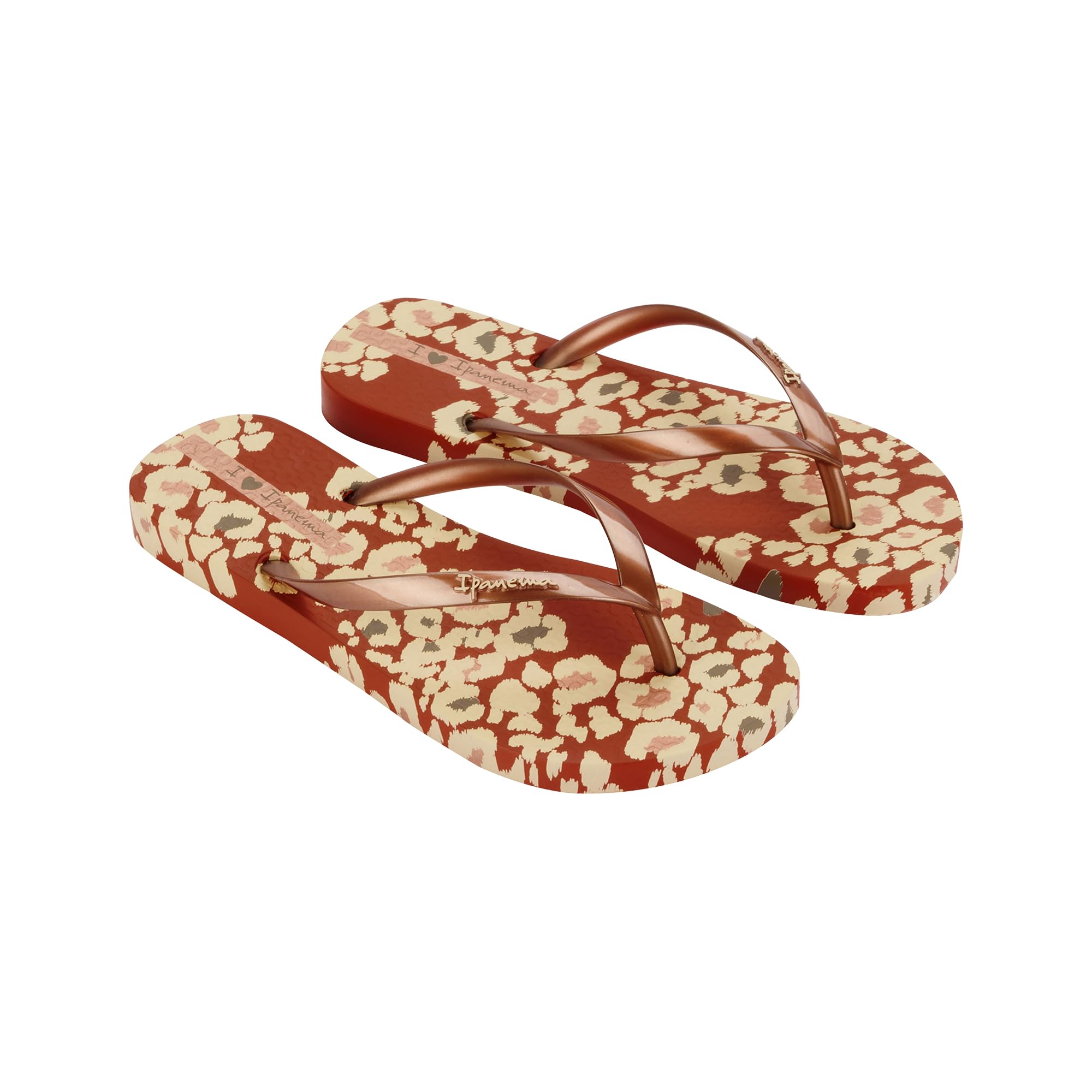 Ipanema Women's Animal Print III FEM Flip Flop, Brown/Copper, 37 EU, Brown Copper, 5 UK