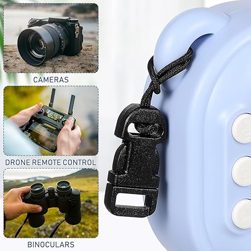 Miniatura 3 de 10 unids Mini QD System Connectors Quick Release Cámara Cuello Correa Clip Adaptador para Videocámara Acción Cámara Cordón Negro