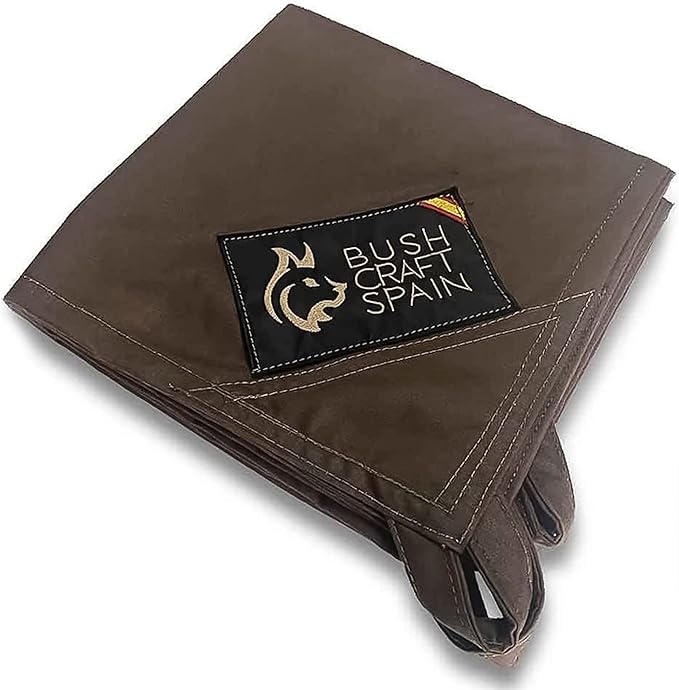 Bushcraft Spain Black Oilskin Canvas Floor With Black Wool Lining 6'6