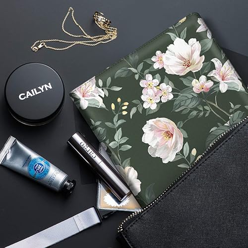 Vista 113 de WAVEYU Funda tipo cartera para mujer, bonita carpeta de cubierta de padfolio, organizador de documentos legales para Girasol