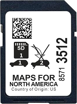 85713512 Navigation SD Card for Select Chevy, GMC, Buick, Cadillac Models