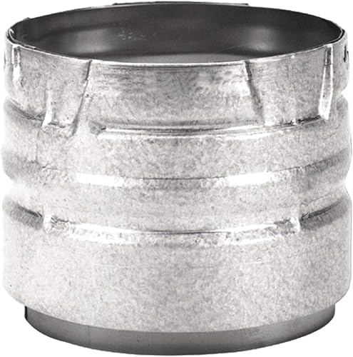 DuraVent Adaptador del aparato del acero inoxidable 3179 con el diámetro interior de 4 pulgadas, acabado galvanizado