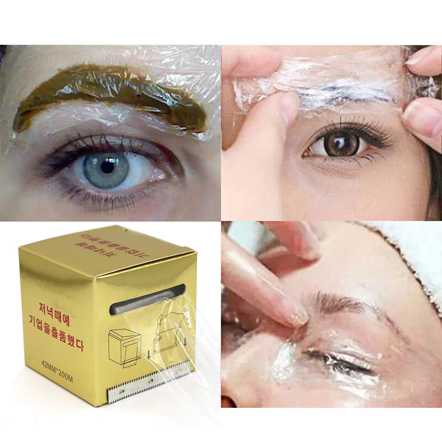 ieron 4 Roll Eyebrow Tattoo Plastic Wrap - Image 3