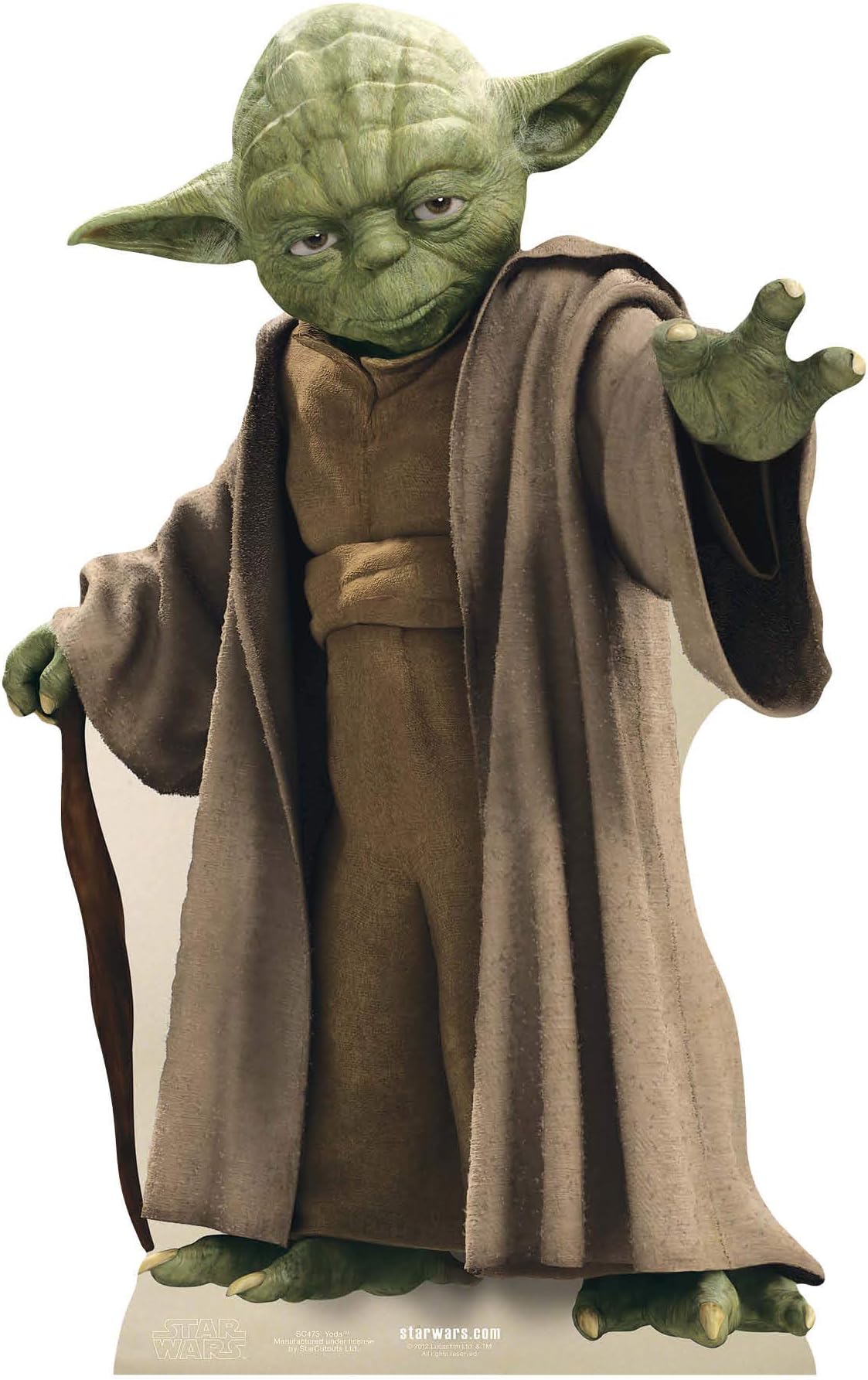 Amazon.de USWay e.K. Pappaufsteller Star Wars Yoda Aufsteller Standup Figur Kinoaufsteller