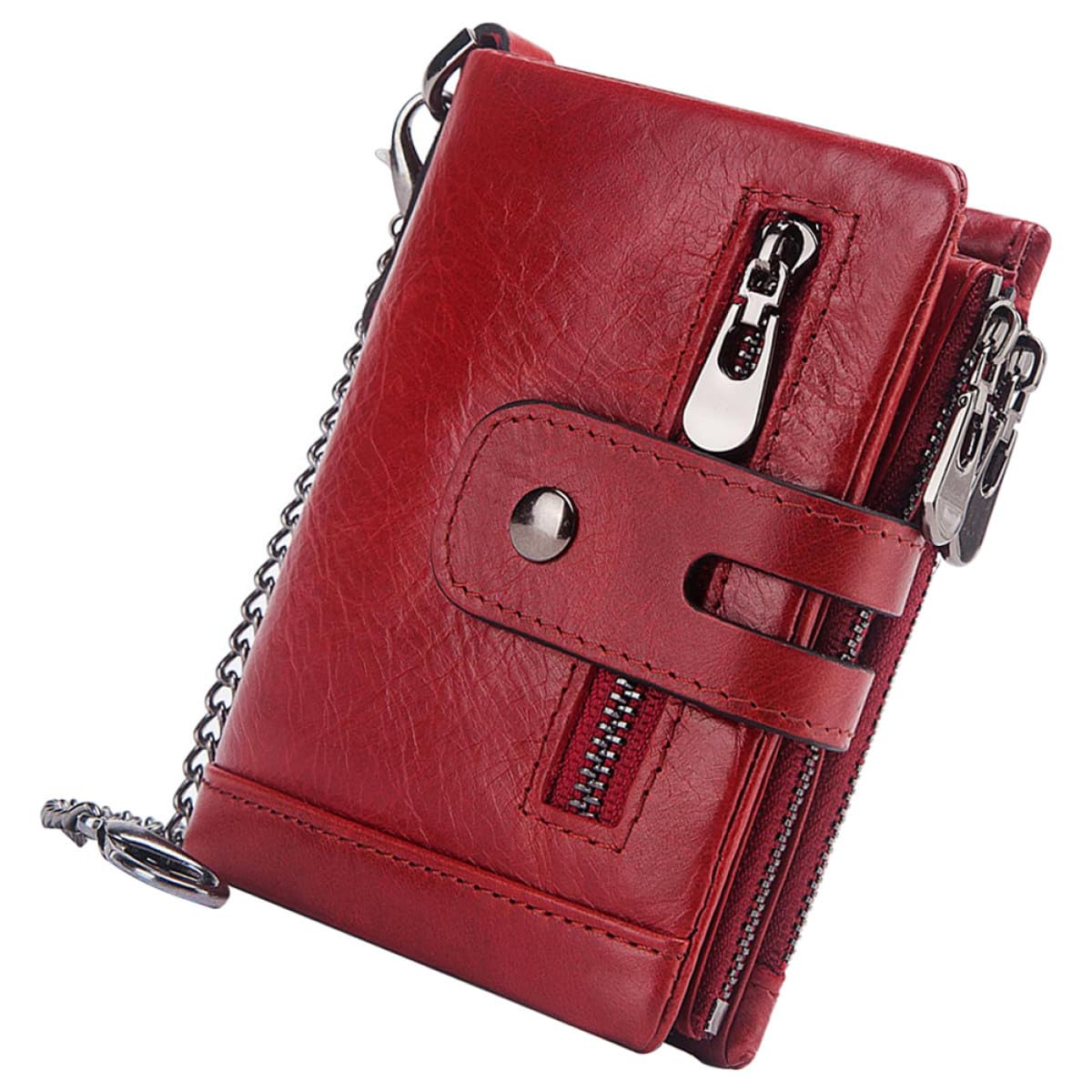 GALPADA Monedero Multitarjeta para Hombre Triple Pliegue Antirrobo Espacio para Varias Tarjetas para Uso Diario y Viajes