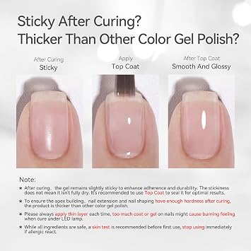 Born Pretty Builder Gel for Nails,8-in-1 Cover Pink Builder Nail Gel