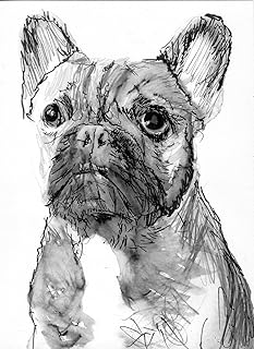 French Bulldog Art, Black and White Frenchie Wall Art, French Bulldog Owner, French Bulldog Art, Dog Wall Art Print, Stylish Dog Decor