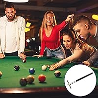 Vista 2 de Retractable Billiards Cue Stick Bridge with Removable Brass Bridge Head - EVA Handle Billiards Table Accessory, Apply to Party/Club/Home