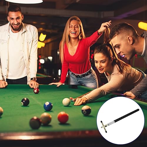 Miniatura 2 de M METERXITY Puente retráctil para taco de billar con cabezal de puente cruzado extraíble, mango de silicona, accesorio de mesa de billar, aplicar a