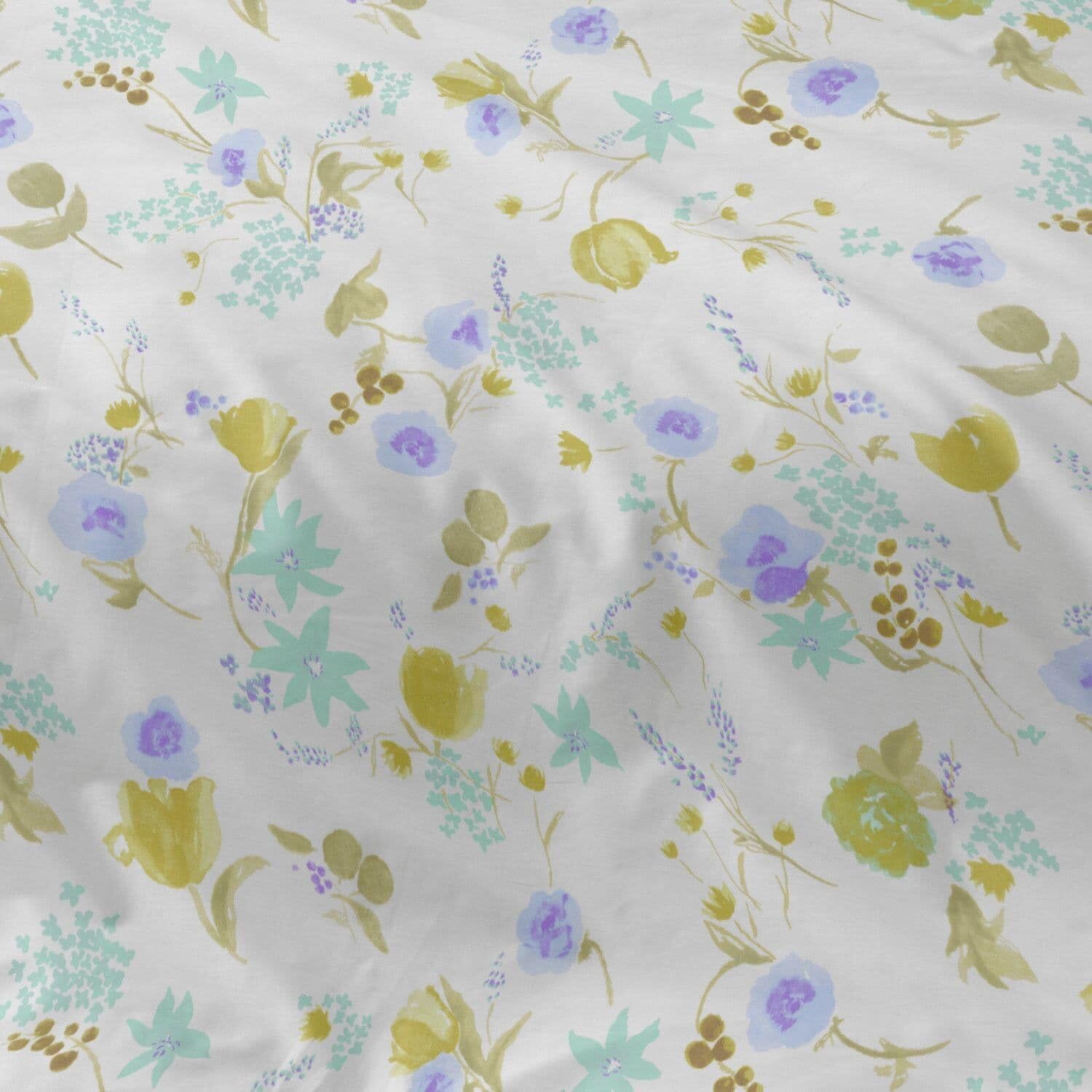 Burrito Blanco | Funda Nórdica Estampada Cama 150-160 Verde Agua | Incluye Bajera y 2 Fundas de Almohada | 50% Algodón 50% Poliéster | 144 Hilos | Tacto Suave | Larga Duración
