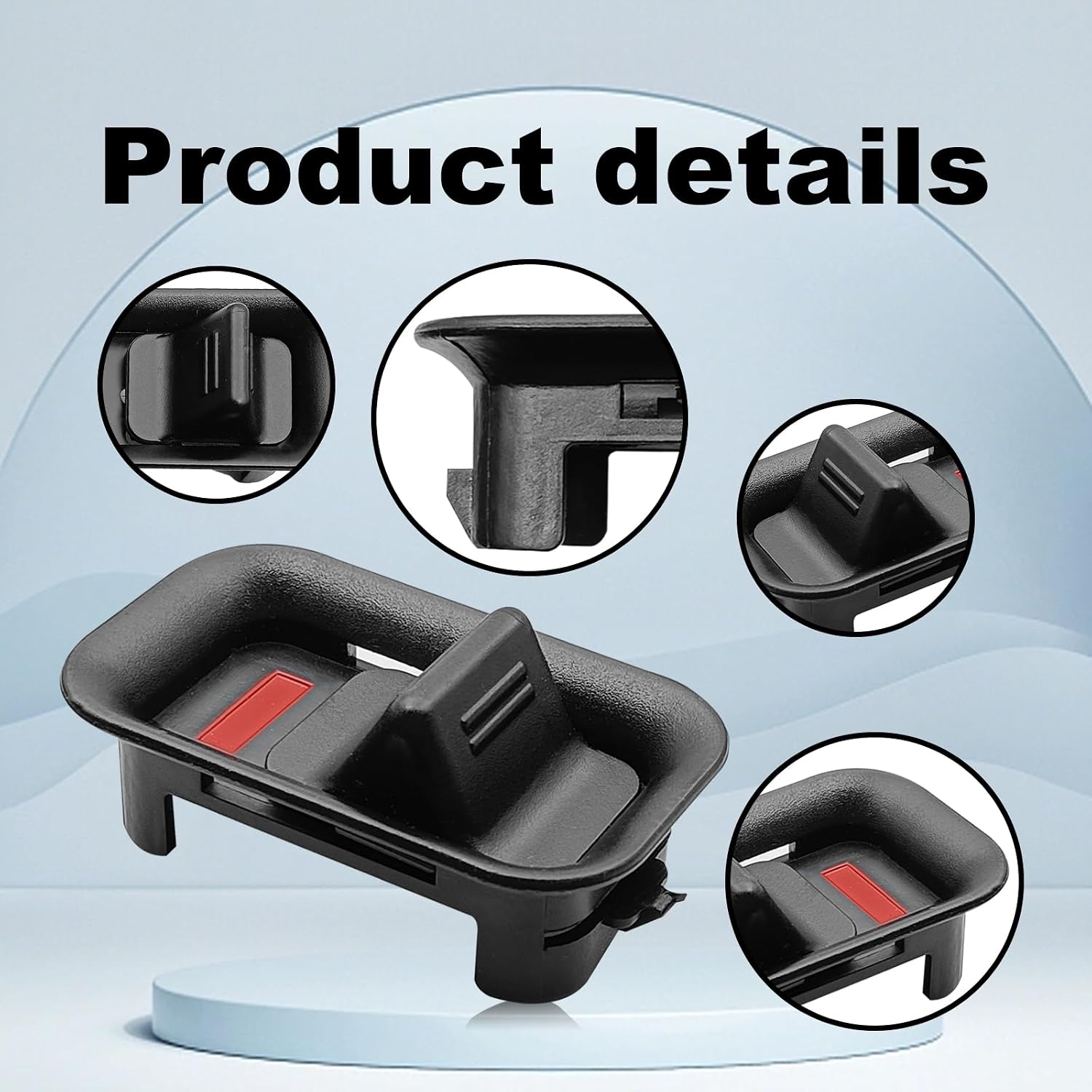 Front Rear Door Lock Lever Knob Compatible with Cadillac Escalade ESV EXT 1999-2006, Chevrolet Avalanche Silverado1500 HD 2500 HD 3500 Classic Suburban Tahoe 1999-2007 Replace 15172121