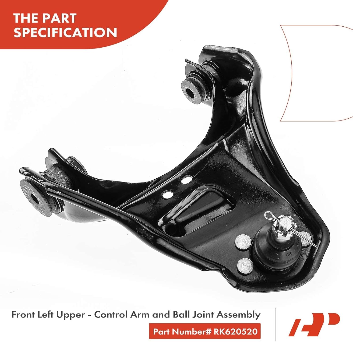 A-Premium Set of 4, Front Upper Control Arm, Sway Bar Link, Compatible with Chevrolet Blazer 95-05, S10 95-04, GMC Sonoma 95-04, Jimmy 95-05, Isuzu Hombre 98-00, Oldsmobile Bravada 96-01