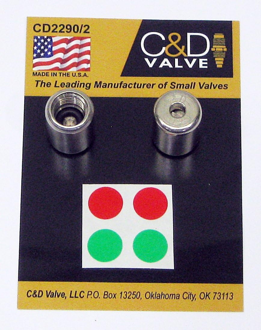 C&D Valve CD2290 Package of 2 Tamper Resistant HVAC 1/4