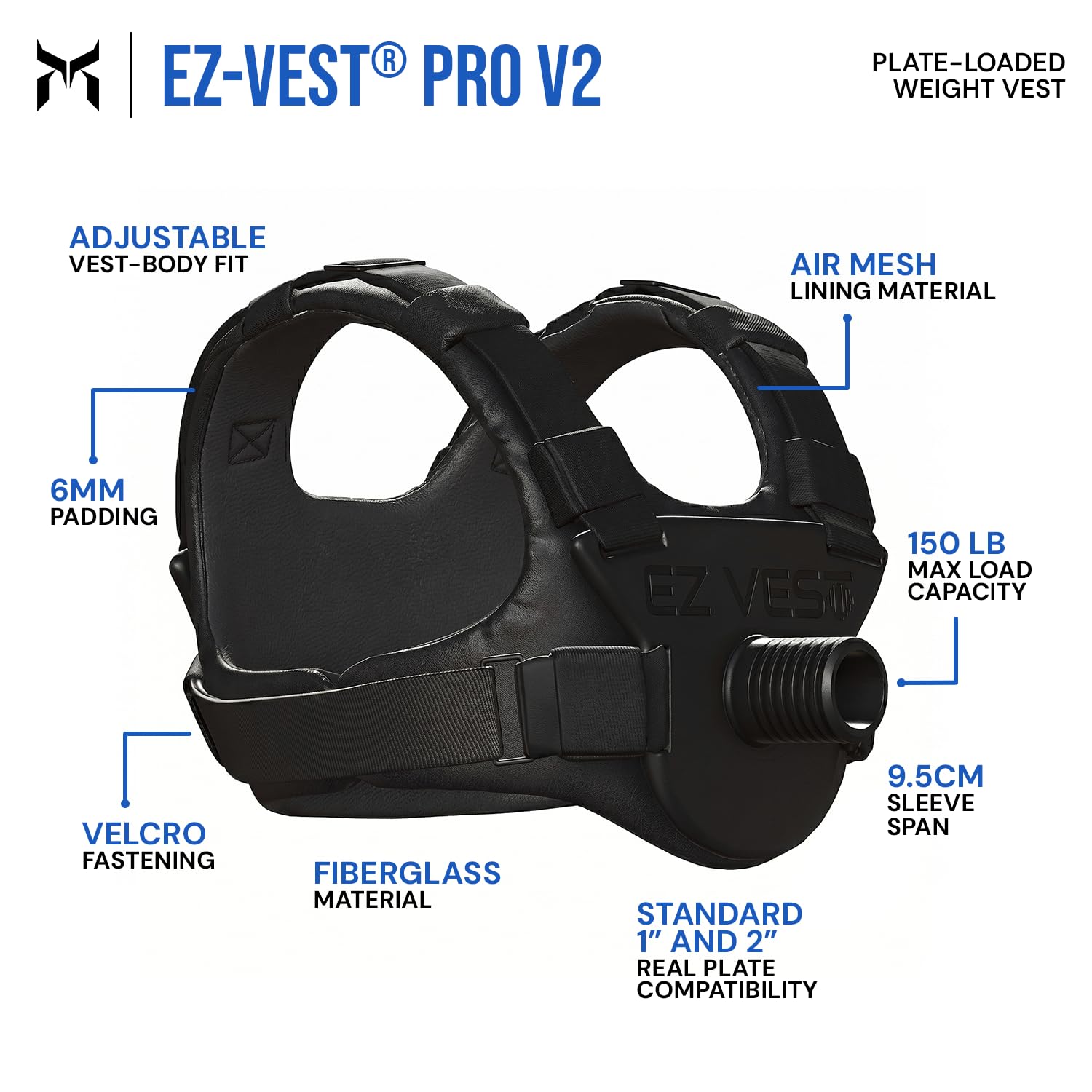 Amazon.com : Kensui EZ-VEST V2 PRO - Plate Loaded Adjustable