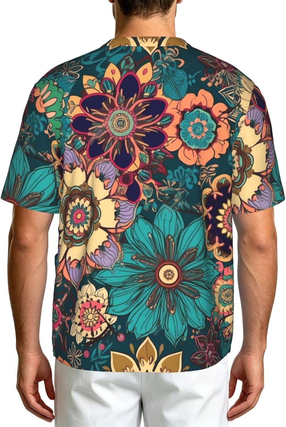 Professional Scrub Tops for Men, Classic V-Neck Workwear with 3 Pockets