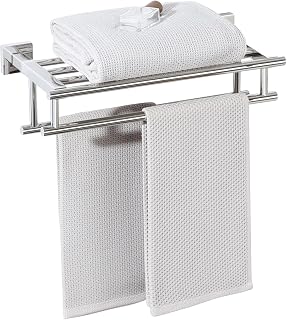 Alise Double Towel Rack for Bathroom Wall Mounted 16 Inch,Polished Chrome
