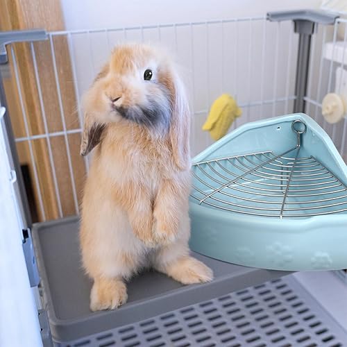 Miniatura 4 de Jaula de arena para animales pequeños, triángulo de cerámica, entrenador para orinal de esquina, caja de arena para hurones, caja de ropa de cama,