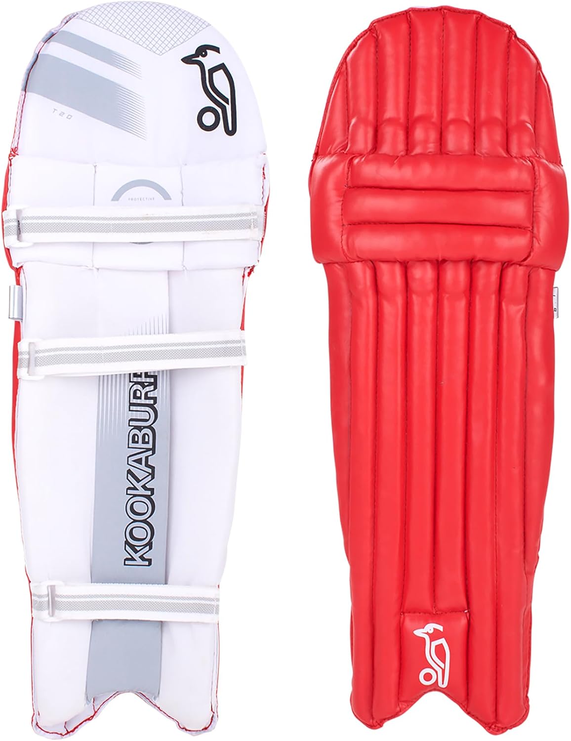 Kookaburra 6.1 T/20 Cricket Batting Pads - Red - Adult Ambidextrous