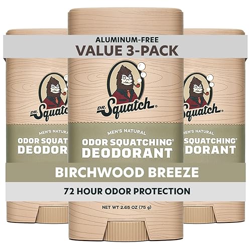Miniatura 9 de Dr. Squatch Desodorante natural para hombres, sin olor, sin aluminio, Fresh Falls (2.65 onzas, paquete de 3)