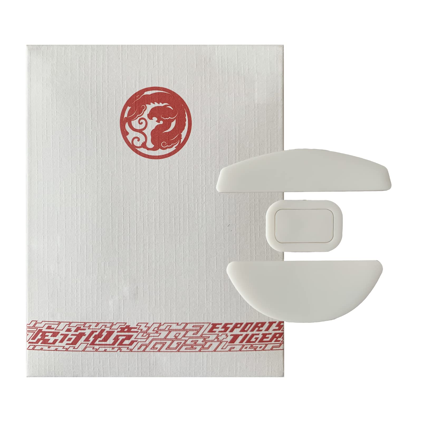 FantechEsports Tiger Arc V2 Gaming Mouse Skates for Aria XD7 (2 Sets), Pure PTFE and Rounded Curved Edges for Smooth Gliding