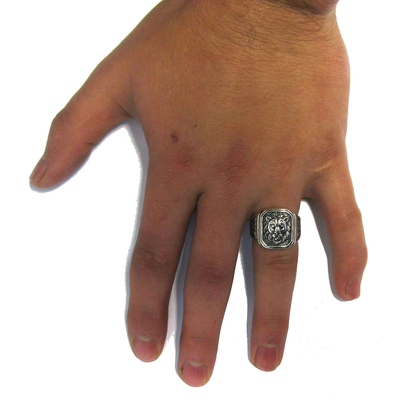 Sterling silber 925 Ring Löwe R001704
