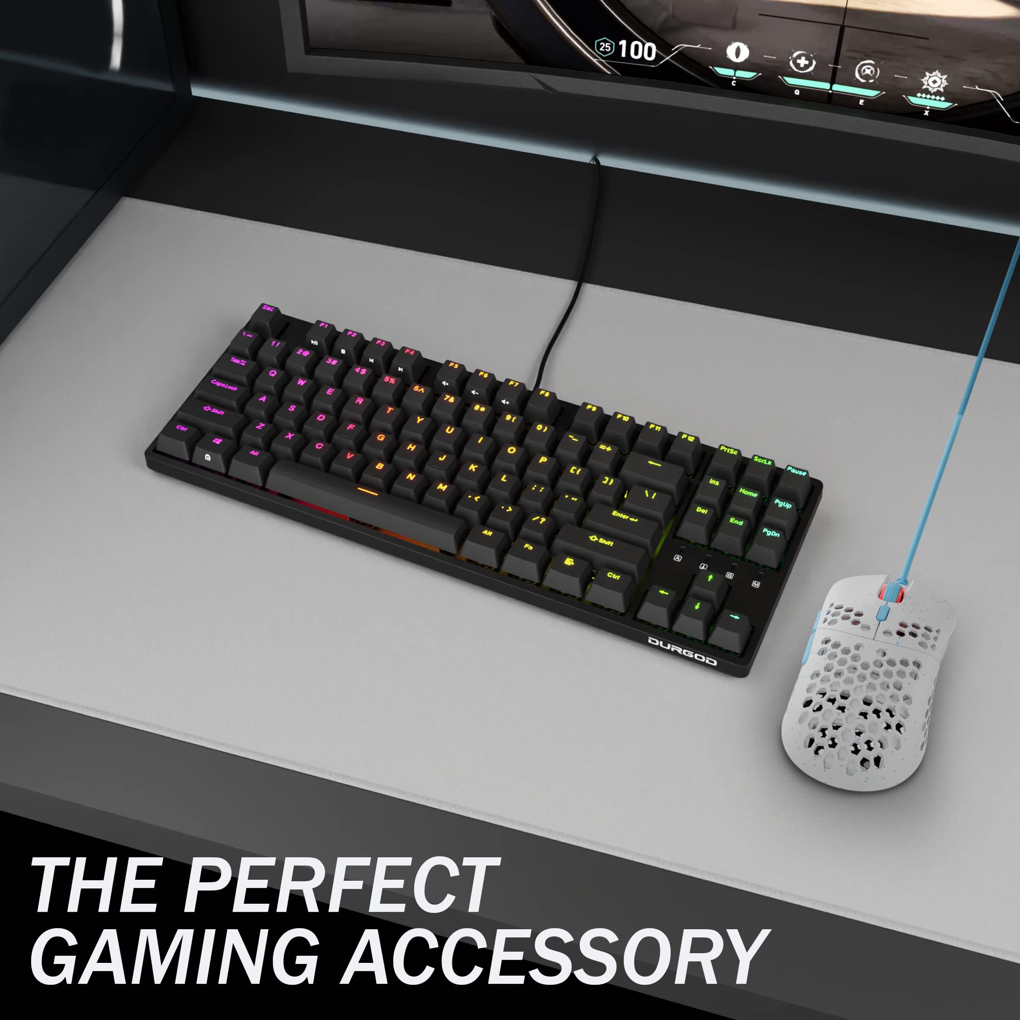 HK Gaming Mysz Mira M RGB, ultralekka, przewodowa powłoka o strukturze plastra miodu, 6 programowalnych przycisków, 63 g, maks. 12000 CPI, wbudowana pamięć, antypoślizgowe uchwyty, model Mira-M