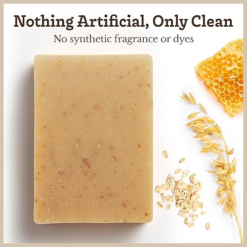 Miniatura 16 de Southern Natural Barra de jabón de leche de cabra, avena y miel sin perfume, Castilla y sin perfume, hecha a mano para piel seca y sensible, gel