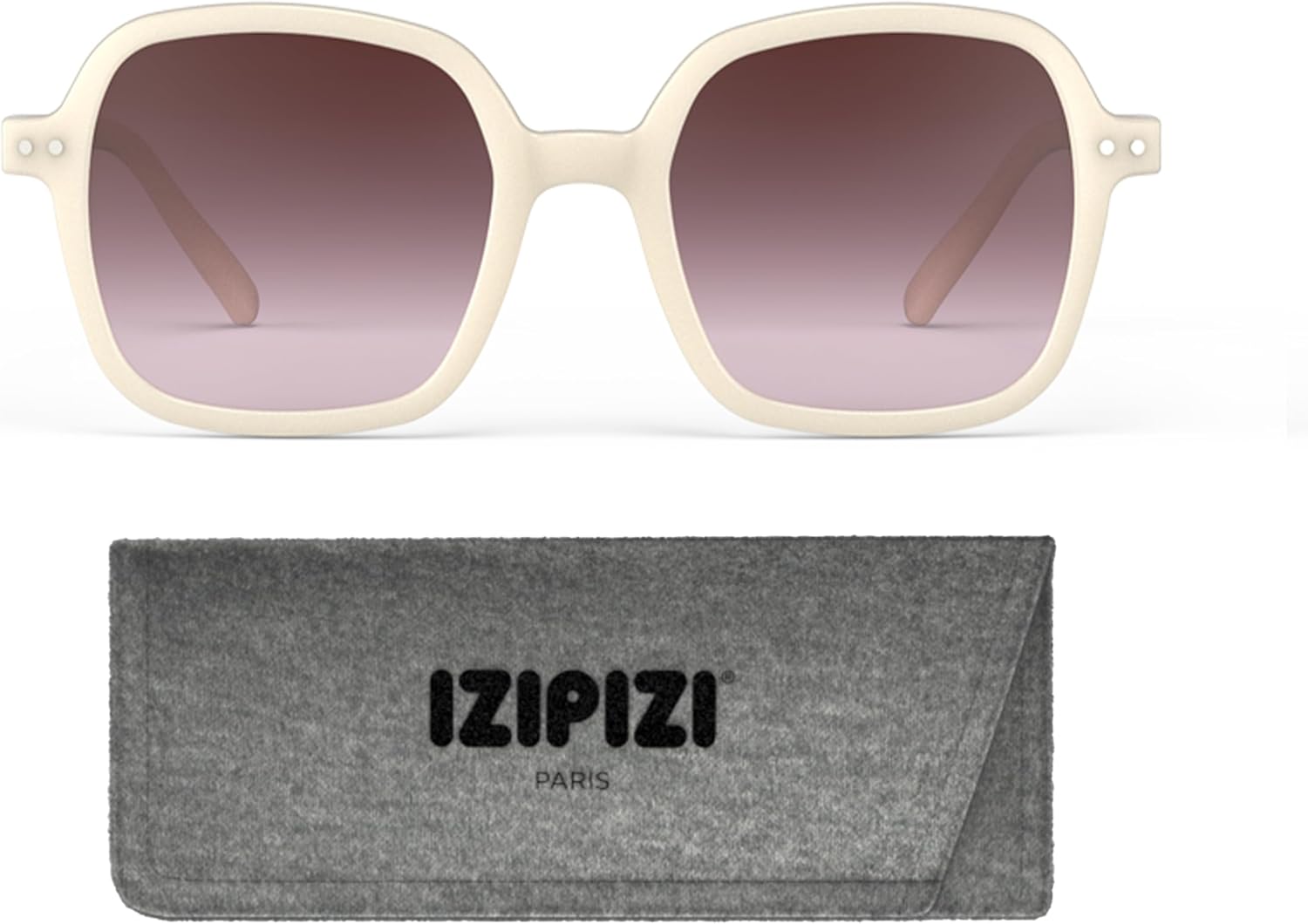IZIPIZI SUN # OFFICE Square Sunglasses For Men & Women, 100% UV Protection Anti-Scratch Grey Lenses