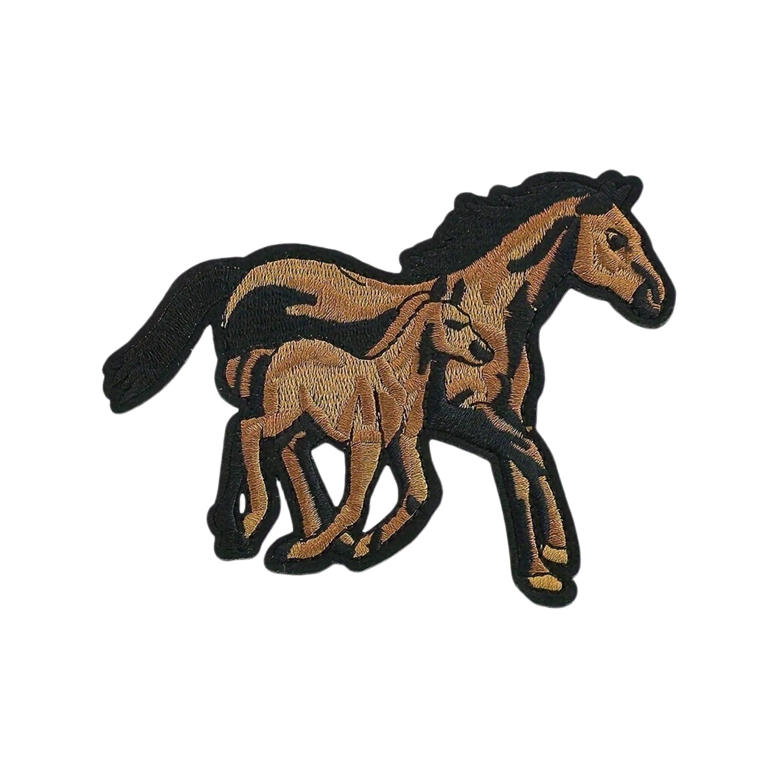 Kelisdi B Horse Head Iron On Patches Applique Patches Animal Repair Ponies Embroidery For Clothes Ag Decoration Ponies Iron On Horse Head Sew On Applique