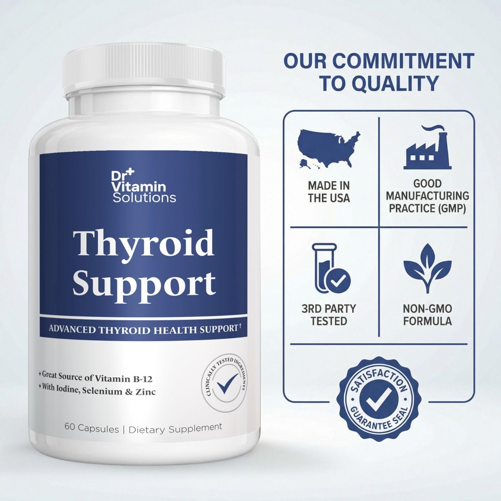 Thyroid Support Supplement for Women and Men with Iodine, 60 Capsules — Amazon image 6