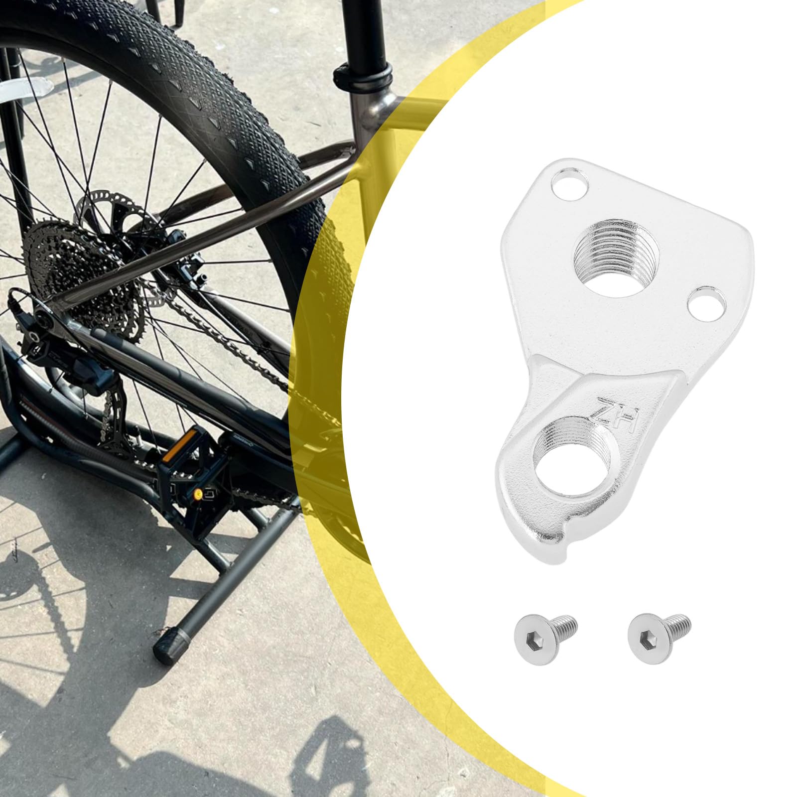 Gancio Deragliatore Posteriore In Lega Di Alluminio CNC Per Bici Con Asse Passante - Compatibile Giant E TCR, Nero