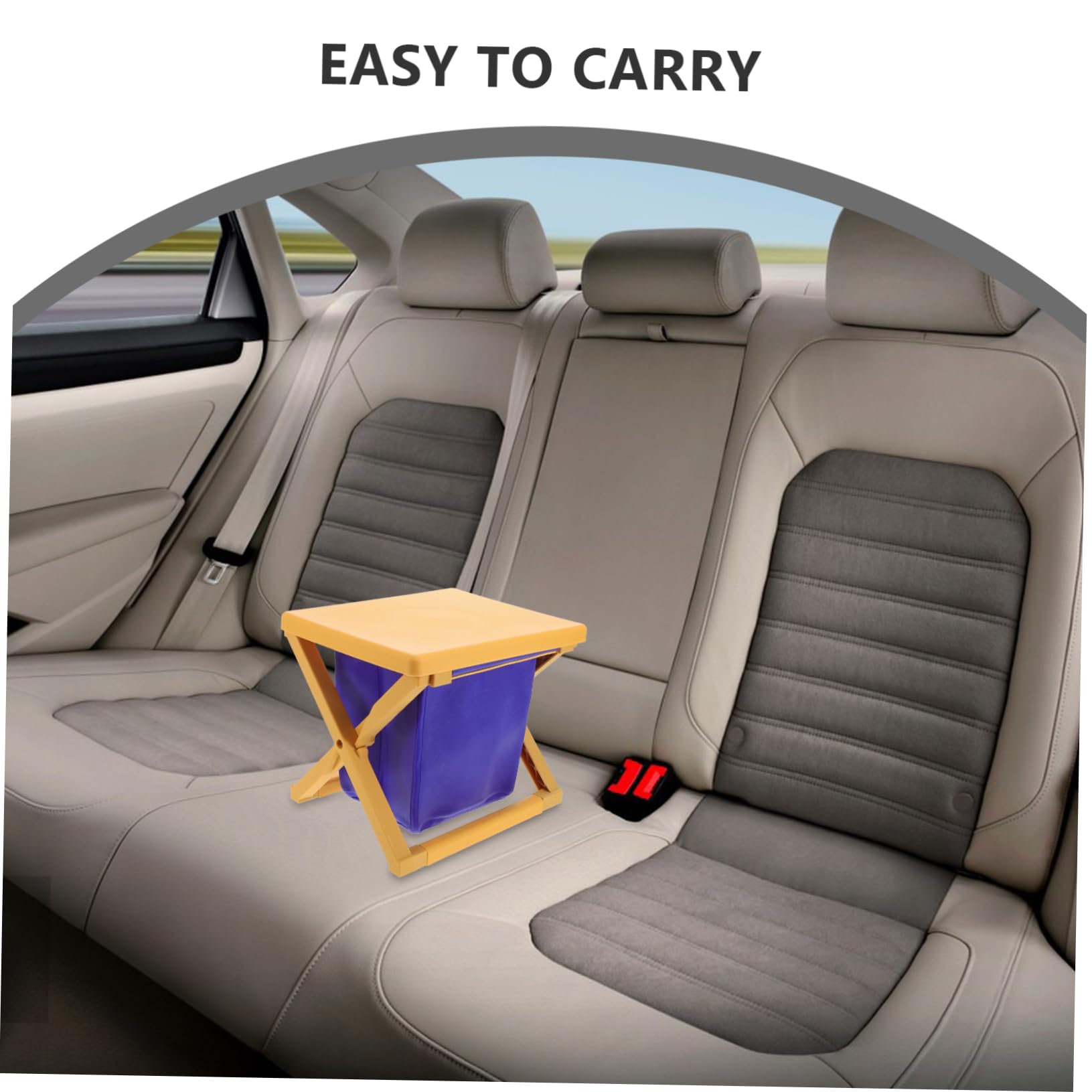 Yardwe Orinal de Viaje Portátil Plegable para Inodoro de Camping y Asiento de Inodoro con Higiénica para Senderismo