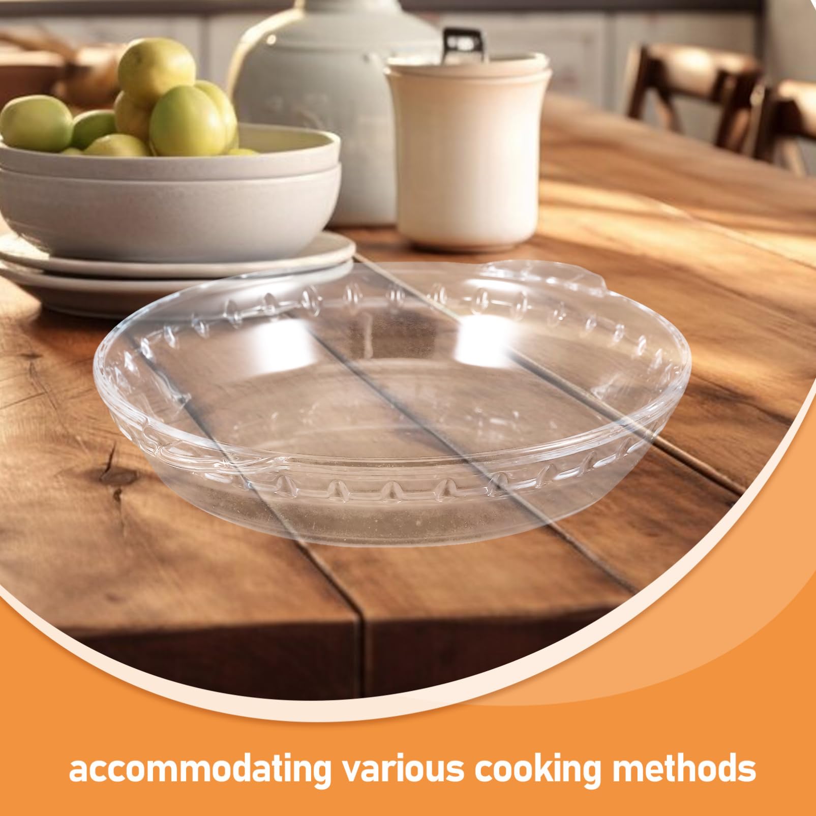UPKOCH Couvercle pour Cuisson et Cuisson Vapeur pour Micro-ondes en Verre Rond Résistant la Chaleur Compatible Lave-