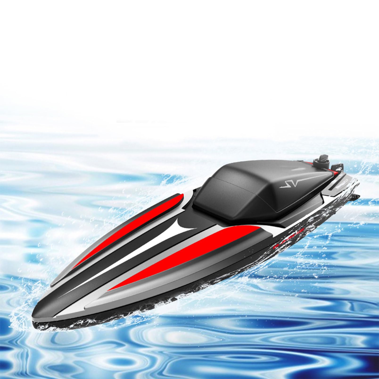 VICASKY Barca Rc Elettrica Giocattolo Telecomandata per Piscine e Laghi Doppio Motore Design Anti-interferenza Motoscafo Giocattolo per Ragazzo Ragazza