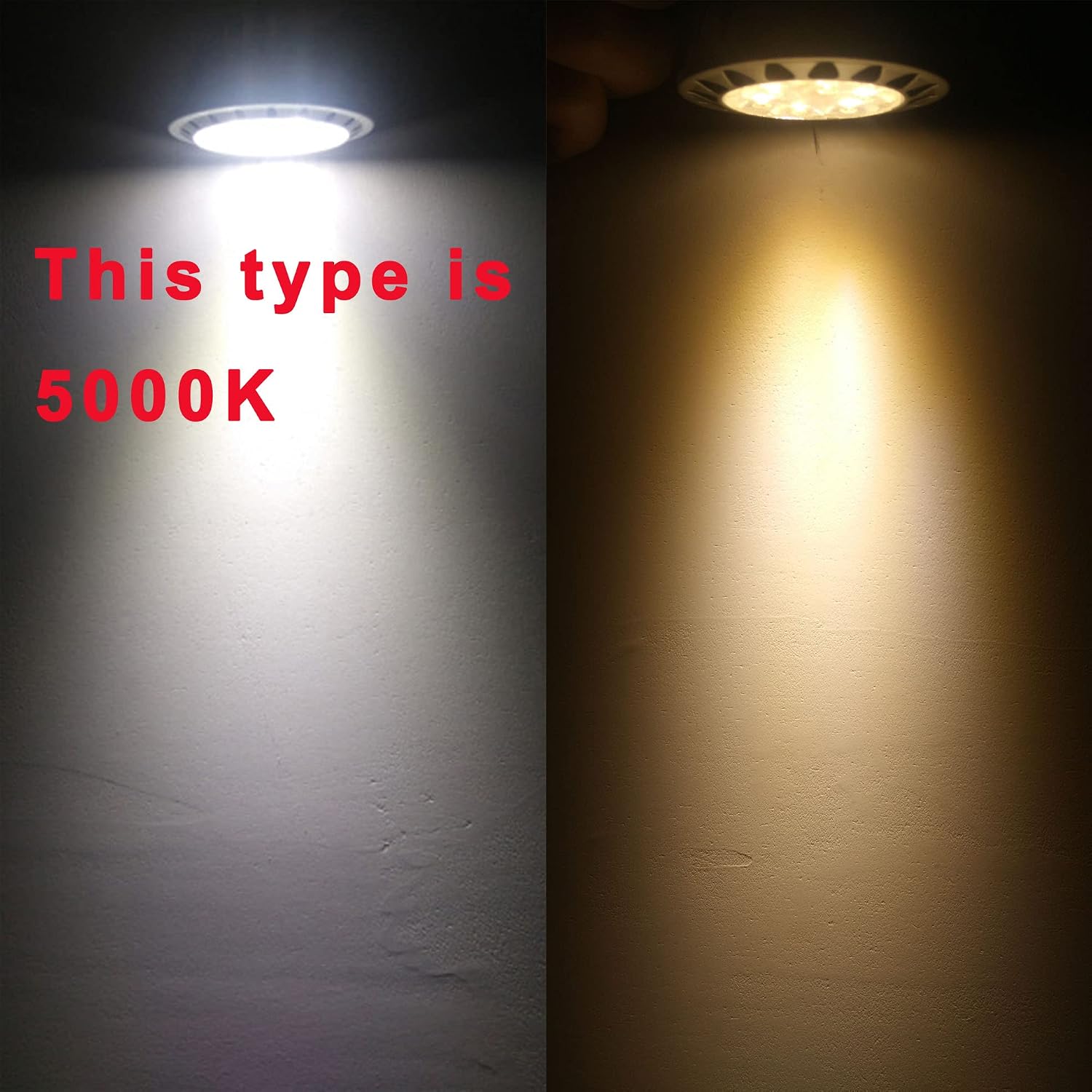 ALIDE 5W MR16 5000K Daylight White Led Bulbs GU5.3, MR16 20W 50 Watt Halogen Replacement, 12V Low Voltage Light Bulb for Accent Outdoor Landscape Track Lighting,Not Dimmable,500lm,38 Deg,6 Pack