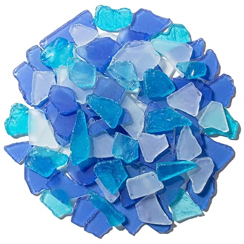 Keedolla 15 Oz Sea Glass Decor Tumbled Frosted Seaglass Pieces