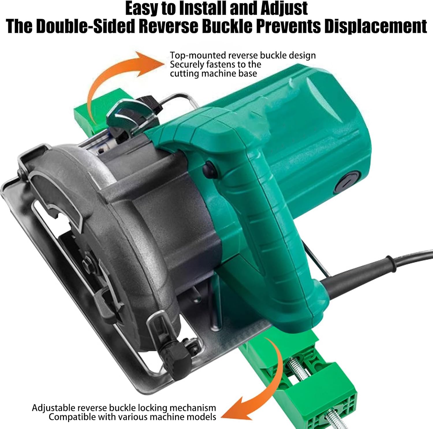 4-8in Cutting Machine Base Guide, Adjustable, Portable, Electric Circular Saw Milling Positioning Clamp, Skill Saw Guide for Precision Cuttings and Milling Tasks(Blue)