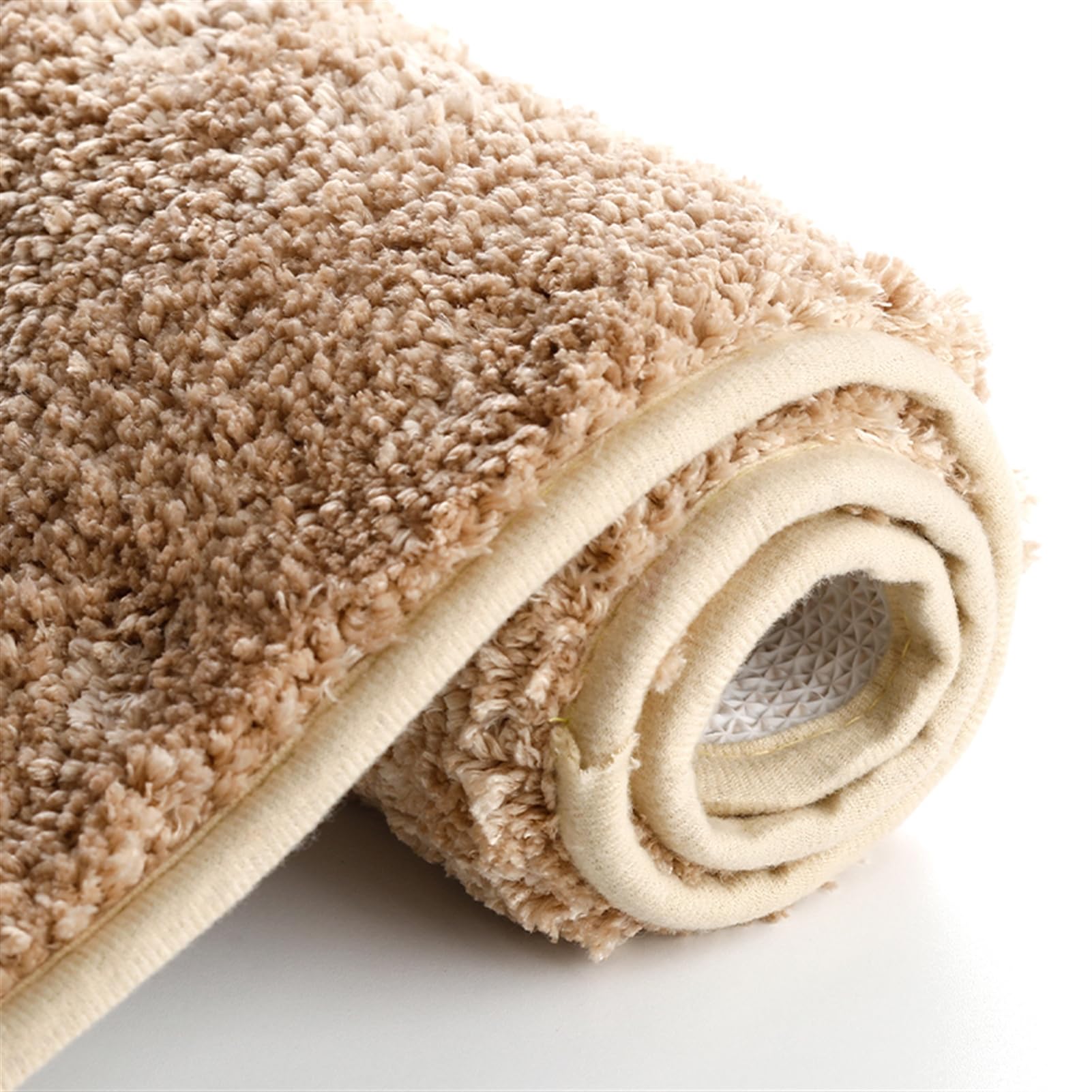 Insun Badezimmerteppich Rechteck Badematte rutschfest Badteppich Saugfähig Schnelltrocknend Maschinenwaschbar Burgund 80 x 100 cm