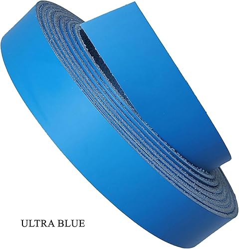 Miniatura 7 de Tiras de cuero de 34 pulgadas de ancho y 72 pulgadas de largo, 6-7 onzas (0.094-0.110 in), tiras de cuero Latigo ideales para cinturones, collares,