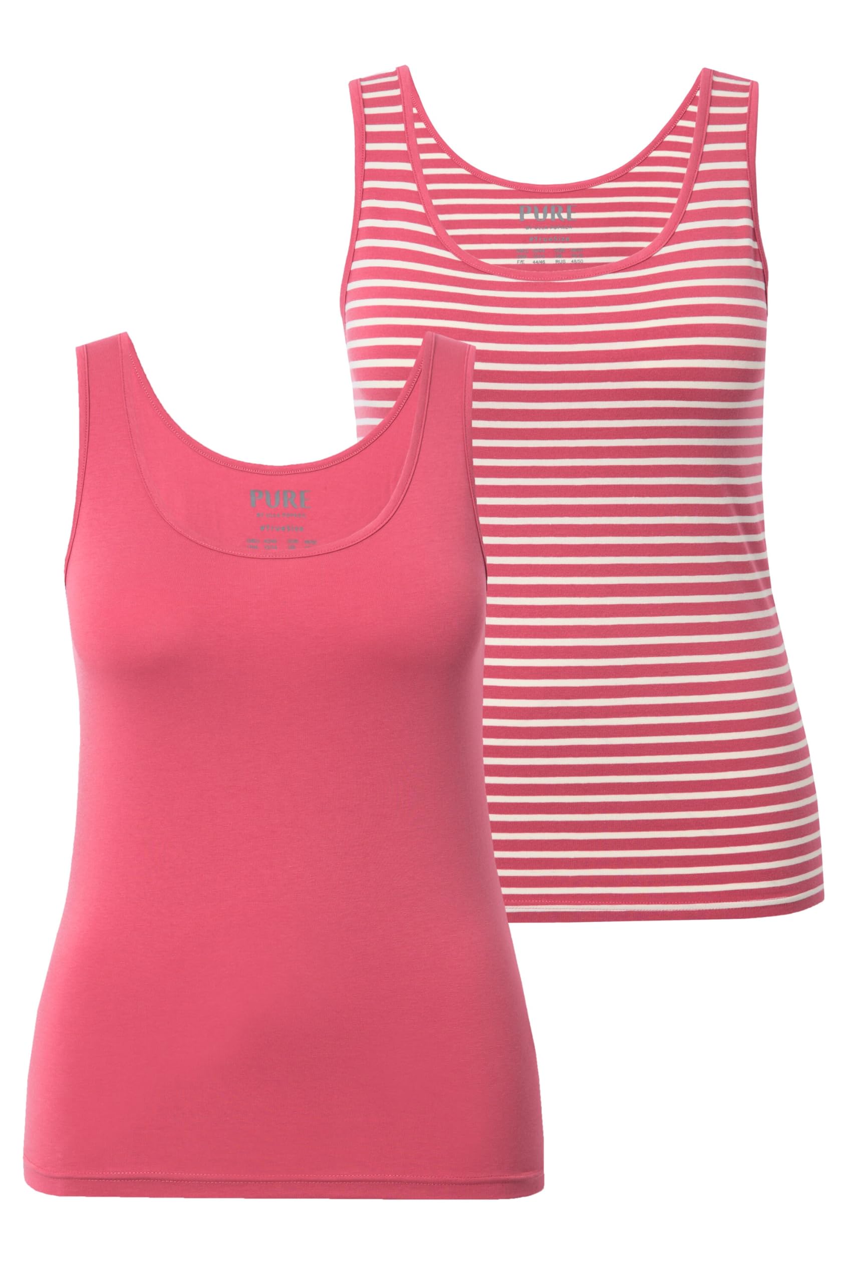 Ulla Popken Women's T-Shirt, Raspberry, 24 UK/26 UK