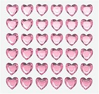 Vista 14 de MECCANIXITY 144 calcomanías autoadhesivas de diamantes de imitación de corazón de 0.394 pulgadas para maquillaje de San Valentín, artes y Azul Oscuro