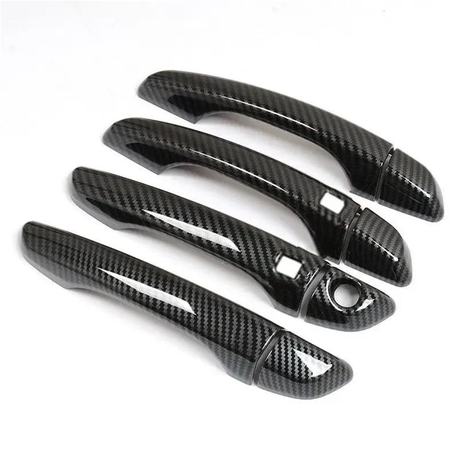 YOUZKA Handle Protective Car Door Handle Cover Trim Sticker for Peugeot 408 for Peugeot 308 308sw T9 2016-2022 Styling Accessories(Carbon 2 sensors)
