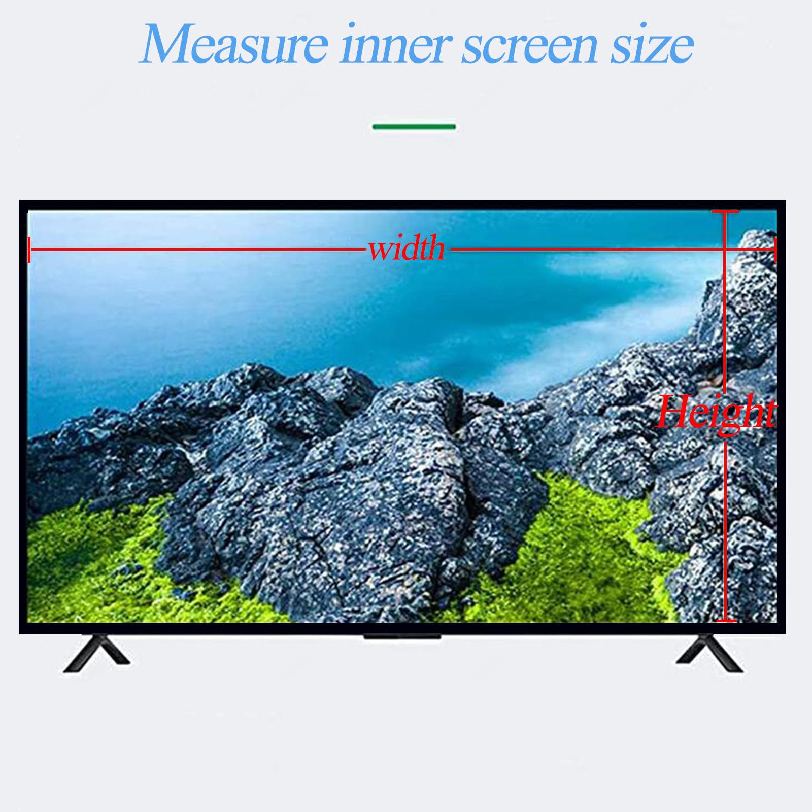 Protector de pantalla de TV de 32 a 46 pulgadas, mate, antirreflejos, antiluz azul, antiarañazos, protección contra la radiación, película protectora de pantalla LCD, mate-40 pulgadas (875 x 483) mm