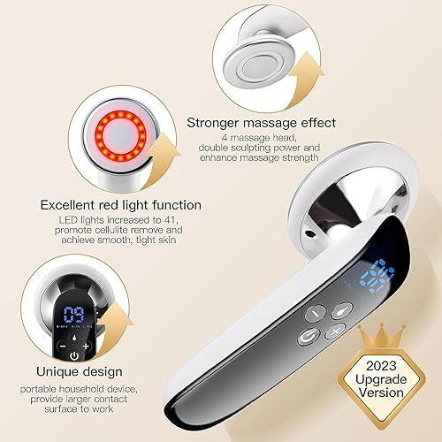 Miniatura 4 de Masajeador corporal  Masajeador profesional de mano  Masajeador eléctrico inalámbrico para vientre, cintura, brazo, pierna, trasero