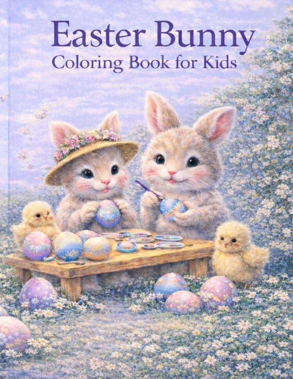 Easter Bunny Coloring Book for Kids