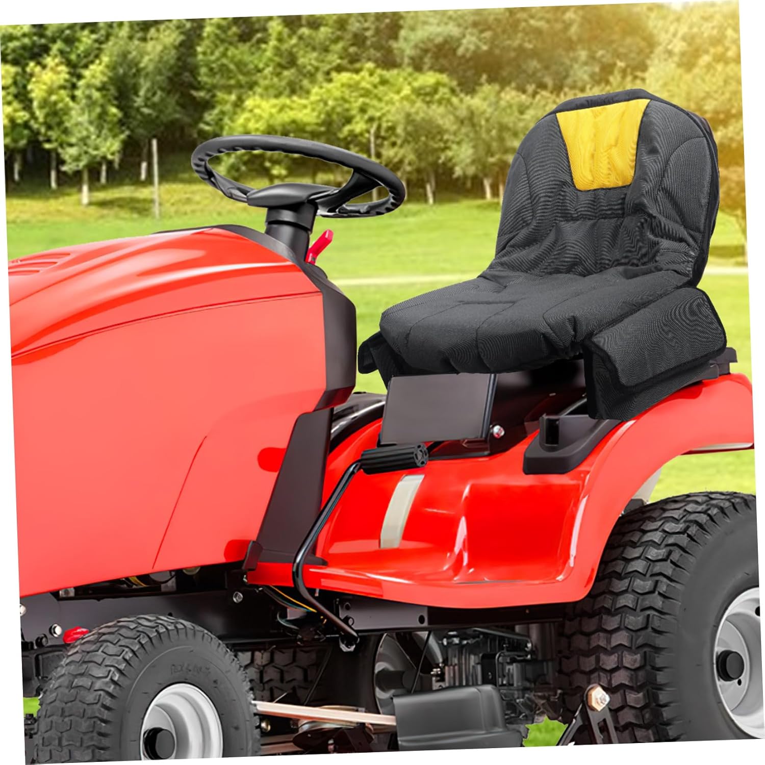 Lawn Mower Seat Covers Oxford Fabric Tractor Seat Covers Easy to Install Sides Pocket