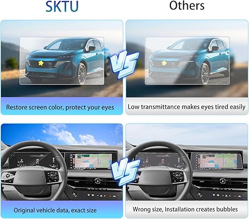 Vista 31 de SKTU Protector de pantalla de 8 pulgadas para Rogue 2021-2026 (SV, Rock Creek) / Altima SV 2019-2025 / Sentra (SR, SV) 2020-2025 Accesorios Rogue